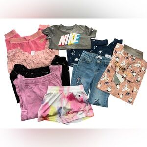 9 Piece Girls Clothing Bundle 4/4T